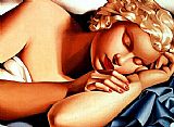 Tamara de Lempicka Girl sleeping II painting